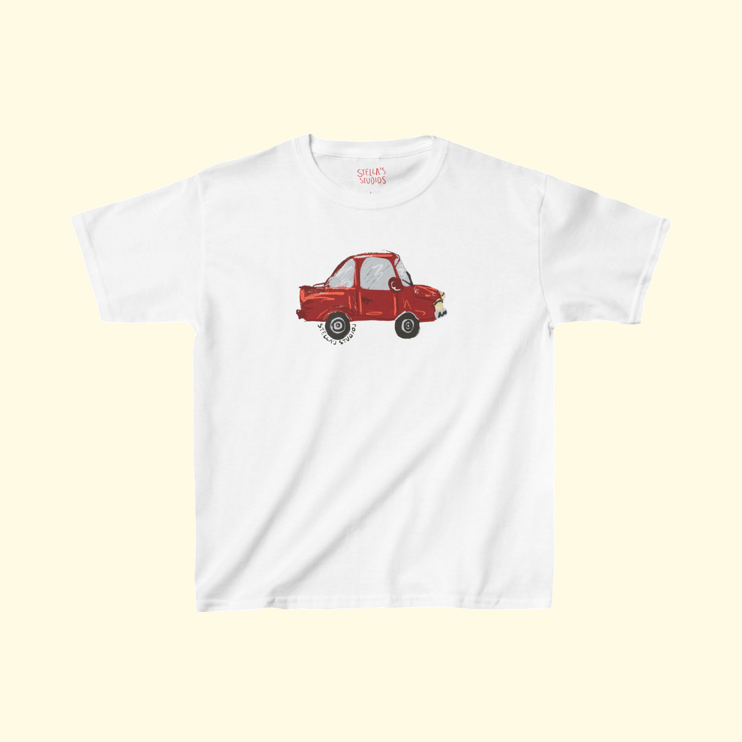 Little Red Car Women's Baby Tee