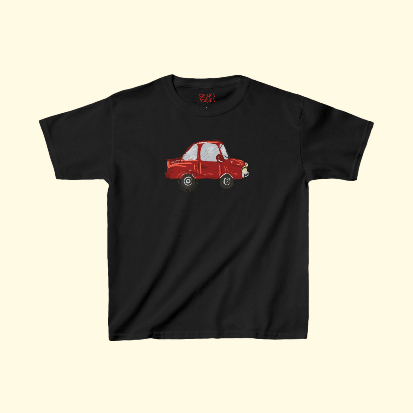 Little Red Car Women's Baby Tee