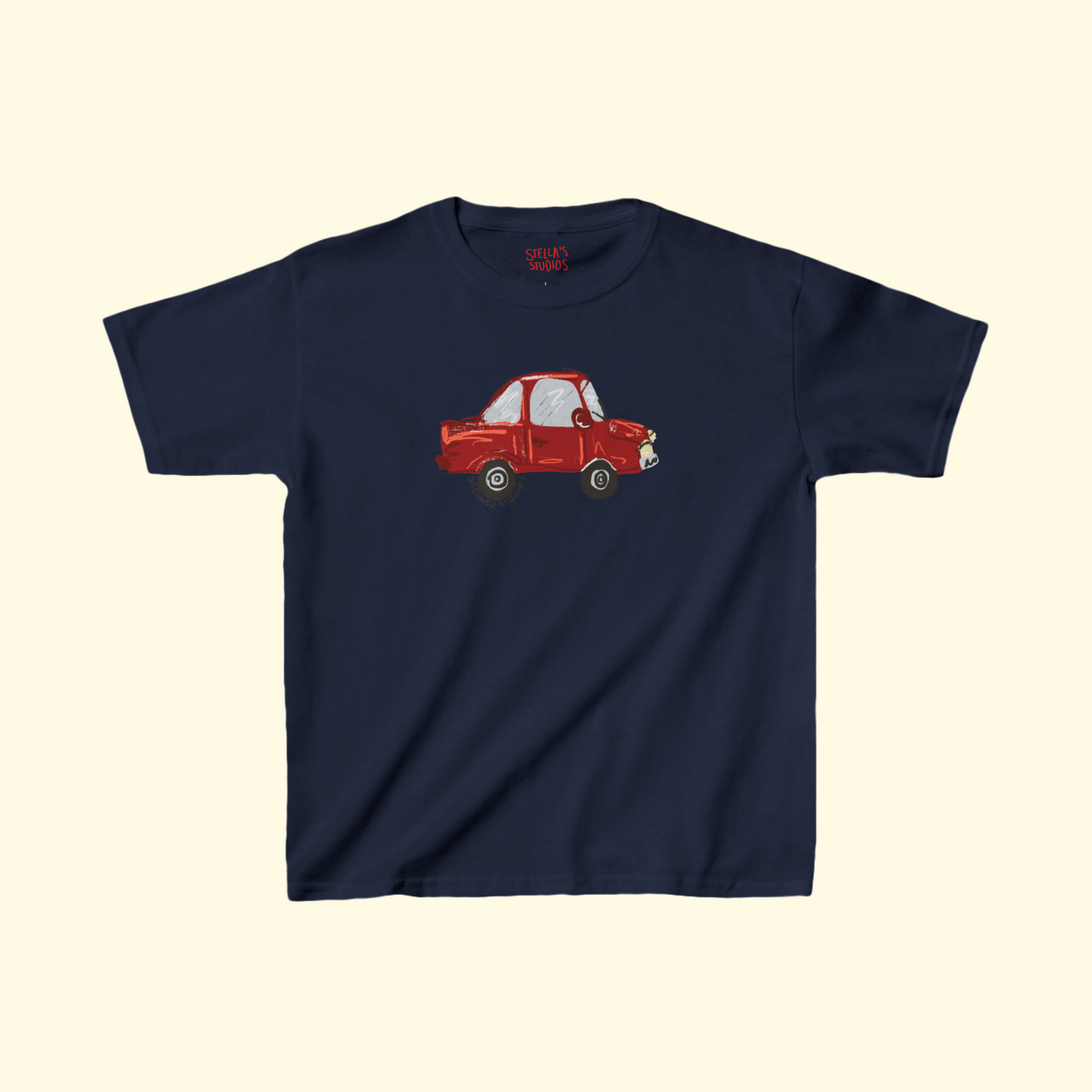 Little Red Car Women's Baby Tee