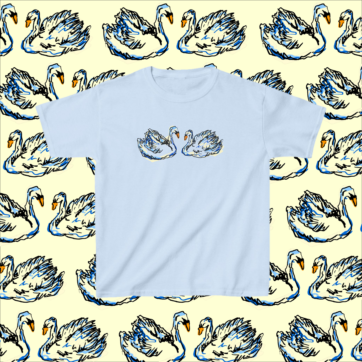 Swans Baby Tee