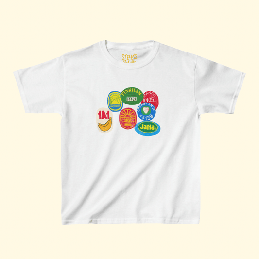 Fruit Sticker Women's Baby Tee